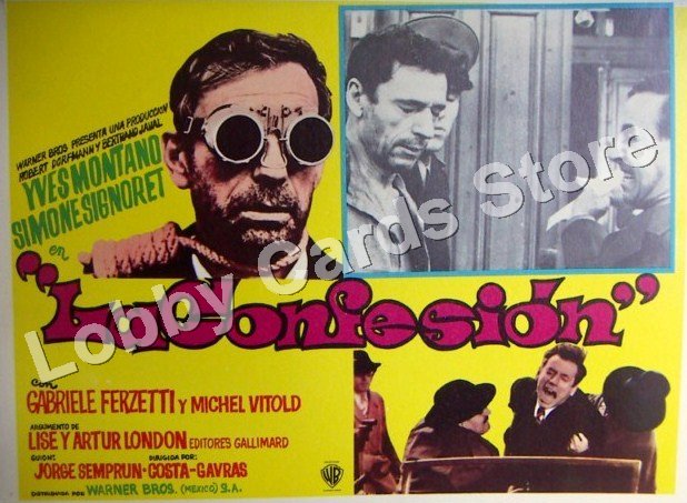 YVES MONTAND ./ SIMONE SIGNORET./ THE CONFESSION